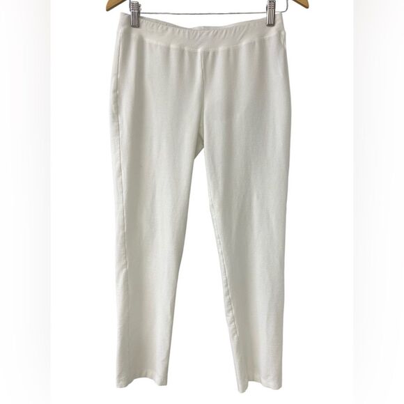 Eileen Fisher White Tapered Leggings Size XXS - Picture 1 of 8